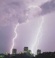 Nearby thunderstorm, Few clouds