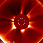 Latest LASCO C2 image of the Sun