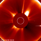 Latest LASCO C2 image of the Sun