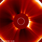 Latest LASCO C2 image of the Sun