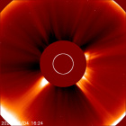 Latest LASCO C2 image of the Sun
