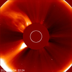Latest LASCO C2 image of the Sun