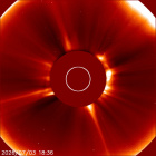 Latest LASCO C2 image of the Sun