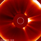 Latest LASCO C2 image of the Sun