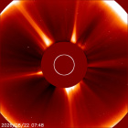 Latest LASCO C2 image of the Sun