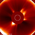 Latest LASCO C2 image of the Sun