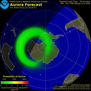 Current Southern hemispheric power input map