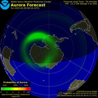 Current Southern hemispheric power input map