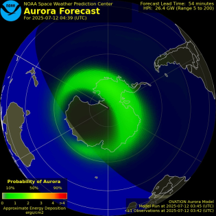 Current Southern hemispheric power input map