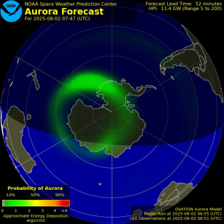 Current Southern hemispheric power input map
