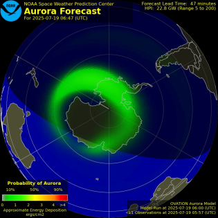 Current Southern hemispheric power input map