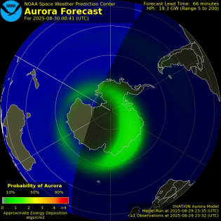 Current Southern hemispheric power input map