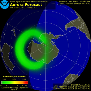 Current Southern hemispheric power input map