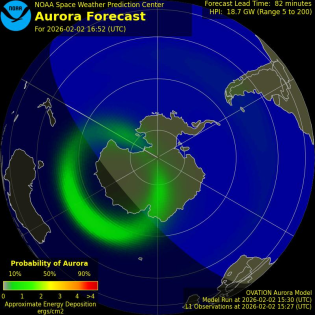 Current Southern hemispheric power input map