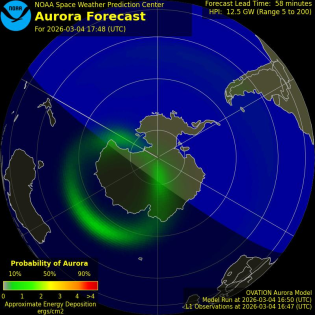 Current Southern hemispheric power input map