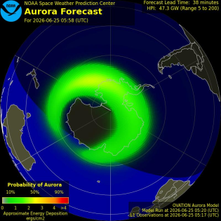 Current Southern hemispheric power input map