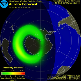 Current Southern hemispheric power input map