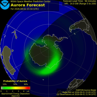 Current Southern hemispheric power input map