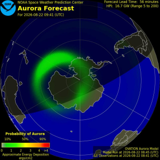 Current Southern hemispheric power input map