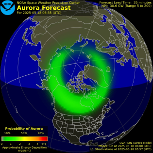 Current Northern hemispheric power input map