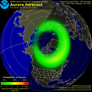 Current Northern hemispheric power input map