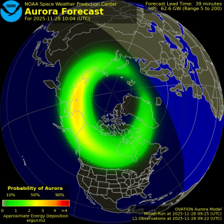 Current Northern hemispheric power input map