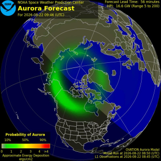 Current Northern hemispheric power input map