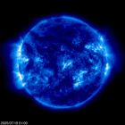 Click for time-lapse image of the sun
