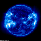 Click for time-lapse image of the sun