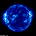 Click for time-lapse image of the sun