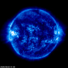 Click for time-lapse image of the sun